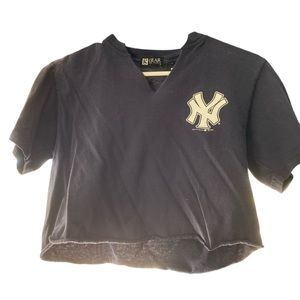 Yankees cropped baby tee